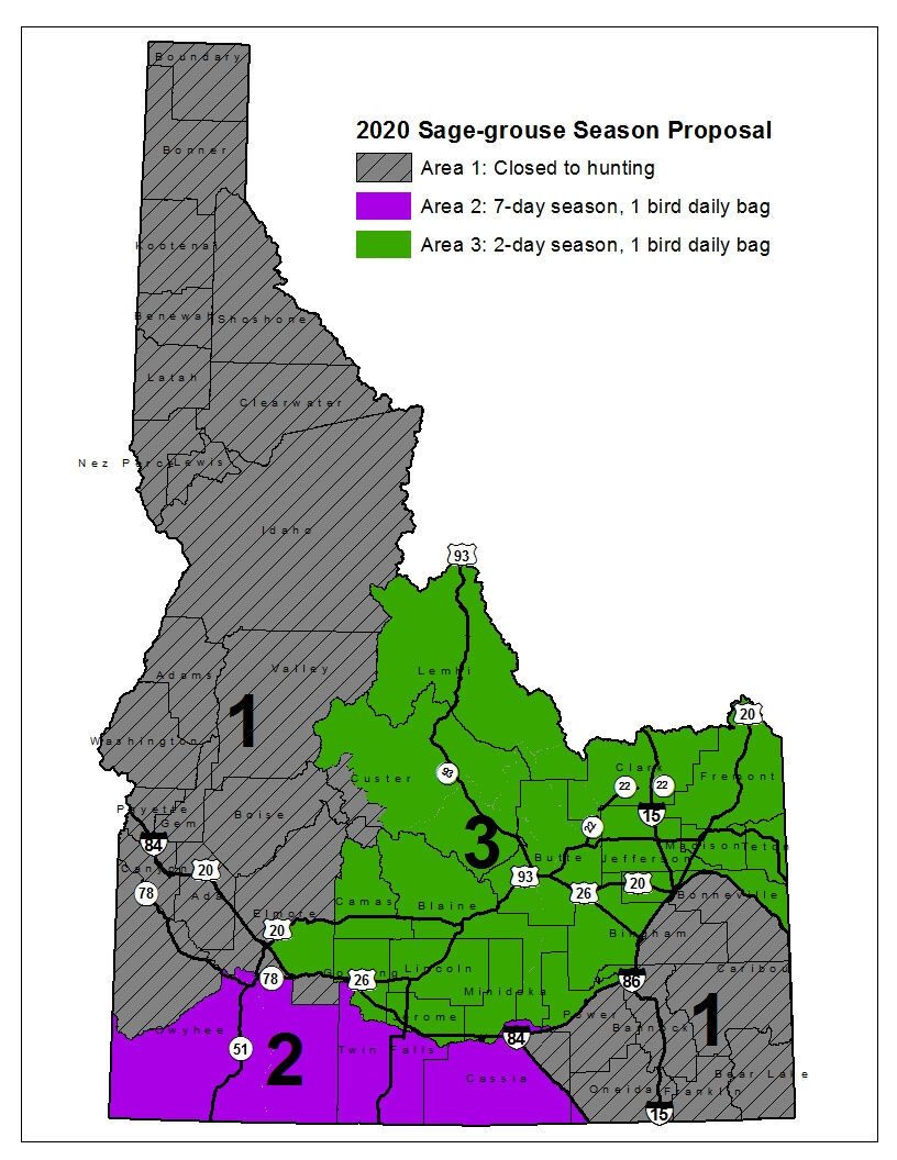 2020 proposed sage grouse hunting seasons